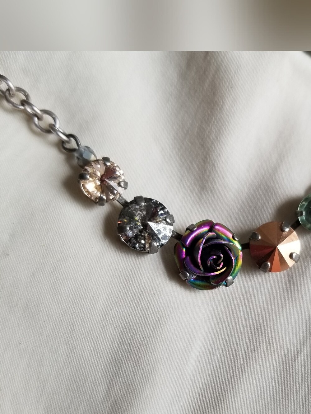 Sabika Jewelry Summer 2016 "Choices"  Vibtage Rose Multi-stone Necklace